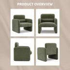 Fauteuil de salon moderne en tissu chenille, fauteuil tapissé, chaise simple et décontractée pour chambre, bureau, appartement