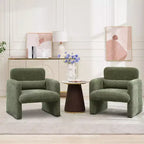 Fauteuil de salon moderne en tissu chenille, fauteuil tapissé, chaise simple et décontractée pour chambre, bureau, appartement