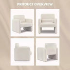 Fauteuil de salon moderne en tissu chenille, fauteuil tapissé, chaise simple et décontractée pour chambre, bureau, appartement