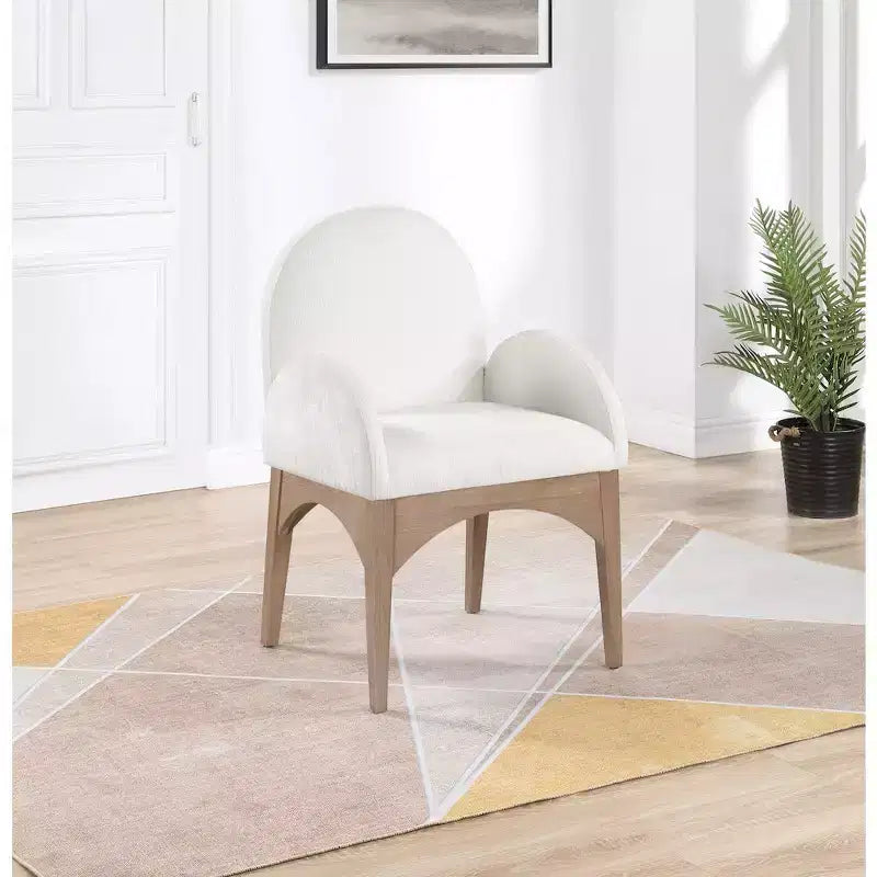 Chaise de salle à manger en tissu chenille Waldorf