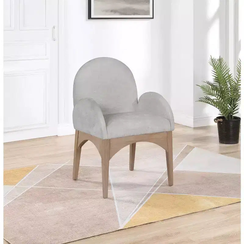 Chaise de salle à manger en tissu chenille Waldorf