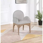 Chaise de salle à manger en tissu chenille Waldorf