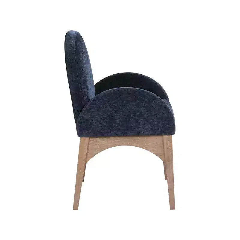 Chaise de salle à manger en tissu chenille Waldorf