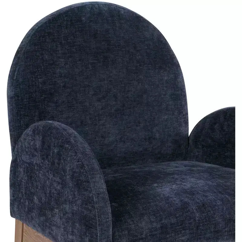 Chaise de salle à manger en tissu chenille Waldorf