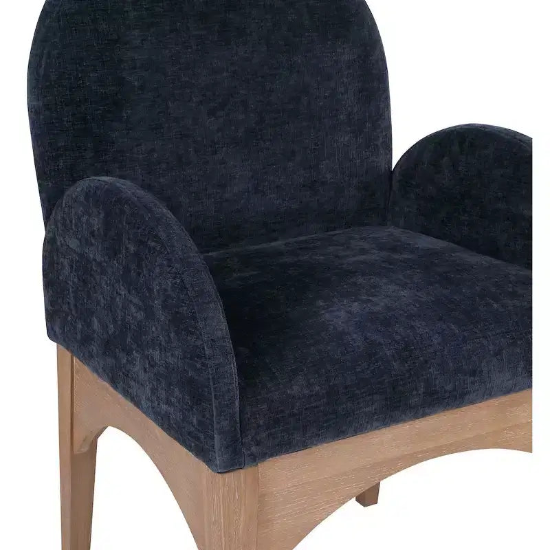 Chaise de salle à manger en tissu chenille Waldorf