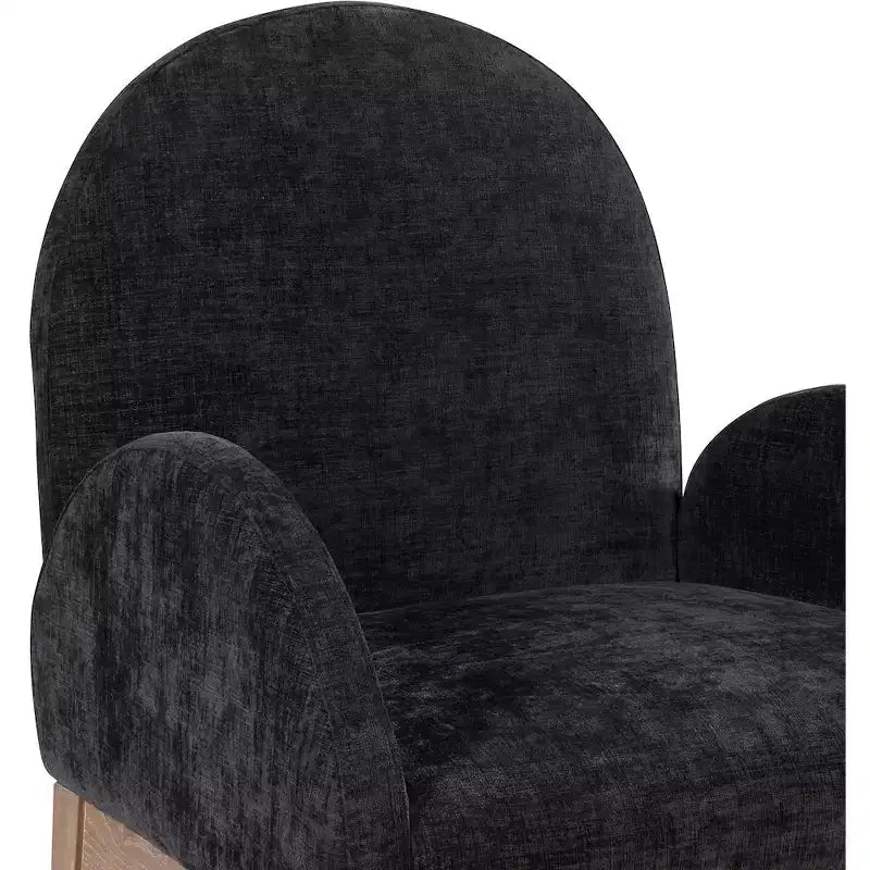 Chaise de salle à manger en tissu chenille Waldorf