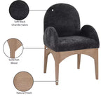 Chaise de salle à manger en tissu chenille Waldorf