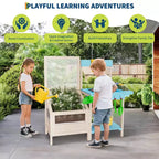 Cuisine en boue pour enfants, jouet d'extérieur avec jardinière, cuisine de jeu en bois pour enfants, convient aux tout-petages de plus de 3 ans