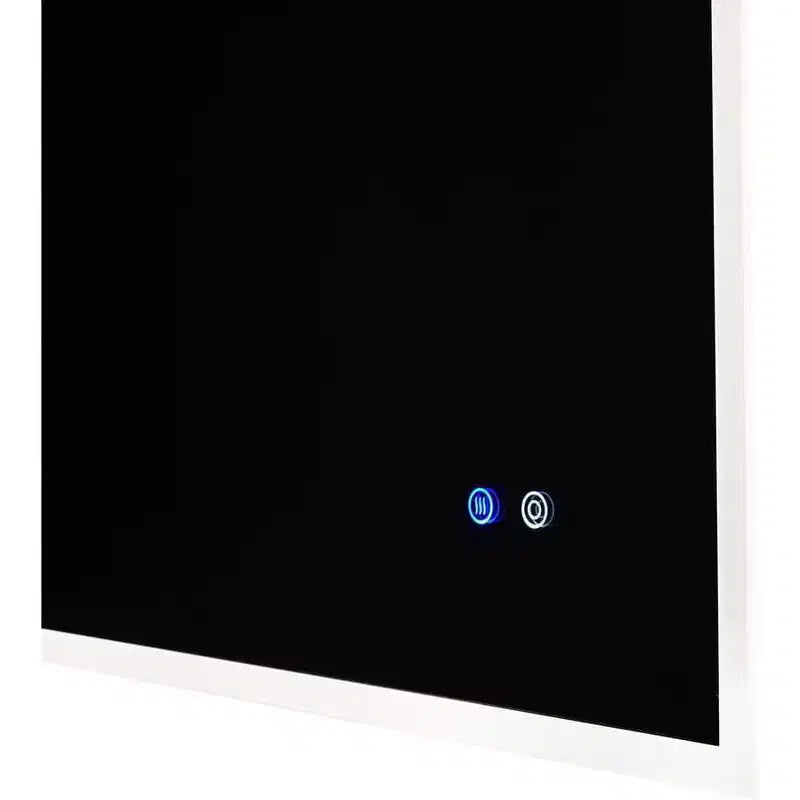 Miroir de salle de bain LED 30x24 pouces, anti-buée, fonction mémoire, luminosité et température réglables, miroir de courtoisie mural