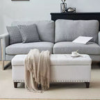 Pouffe de rangement rembourré