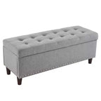 Pouffe de rangement rembourré
