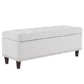 Pouffe de rangement rembourré