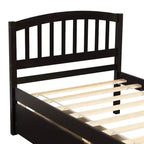 Lit plateforme double avec rangement, cadre en bois avec deux tiroirs et tête de lit Blanc