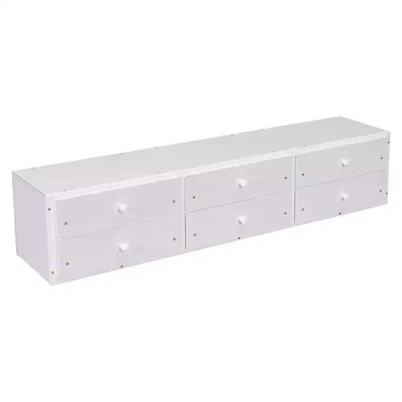 Lit double Whisen avec tête de lit bibliothèque et rangement