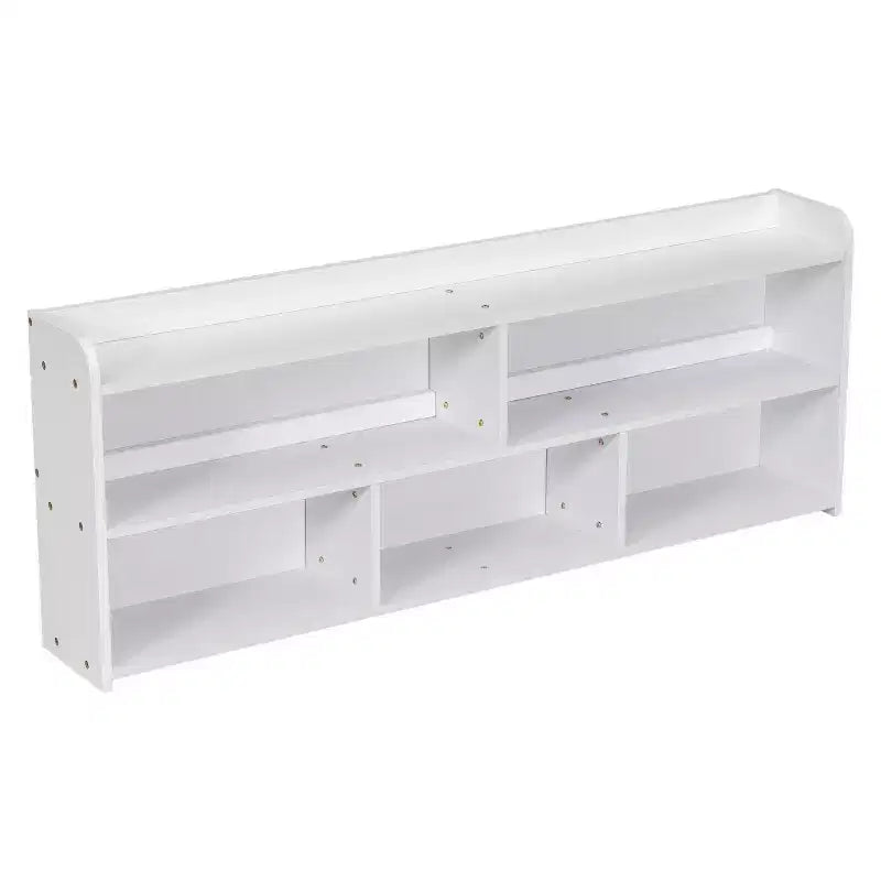 Lit double Whisen avec tête de lit bibliothèque et rangement