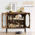 Meuble de rangement en rotin, buffet à 2 étagères, buffet de cuisine, meuble d'appoint
