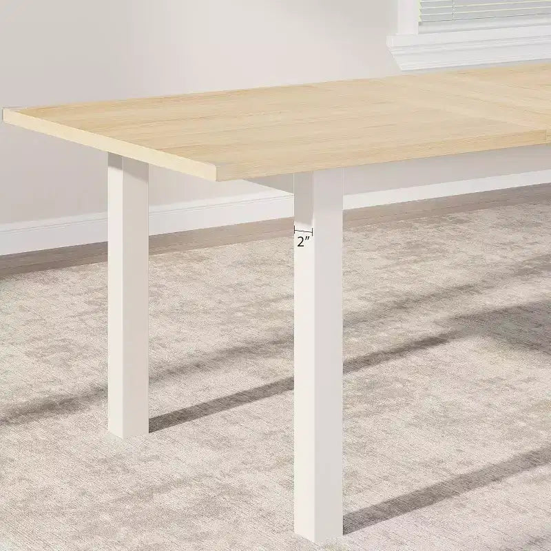Grande Table à Manger Extensible de 63, pour 4 à 8 Personnes