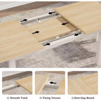 Grande Table à Manger Extensible de 63, pour 4 à 8 Personnes