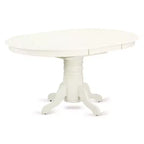 Table de cuisine 7 pièces Belmont - 6 chaises de salle à manger avec assise en bois - Table de cuisine à rallonge papillon - Finition blanc lin