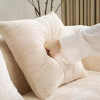 Canapé d'angle en L entièrement compressé avec chaise longue incurvée, canapé modulaire en chenille, haute densité pour salon d'appartement