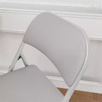 Chaises pliantes avec coussins rembourrés, supportent jusqu'à 158 kg, idéales pour la salle à manger, le bureau à domicile, les événements intérieurs et extérieurs