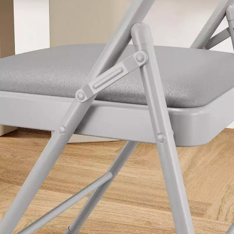 Chaises pliantes avec coussins rembourrés, supportent jusqu'à 158 kg, idéales pour la salle à manger, le bureau à domicile, les événements intérieurs et extérieurs