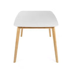 Ensemble de salle à manger 5 pièces en bois et tissu moderne du milieu du siècle Bryner
