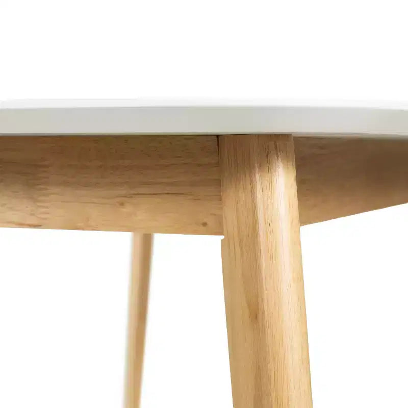 Ensemble de salle à manger 5 pièces en bois et tissu moderne du milieu du siècle Bryner