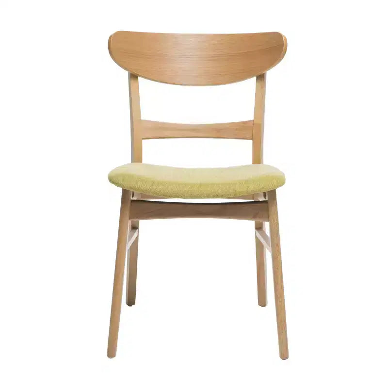 Ensemble de salle à manger 5 pièces en bois et tissu moderne du milieu du siècle Bryner