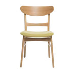 Ensemble de salle à manger 5 pièces en bois et tissu moderne du milieu du siècle Bryner