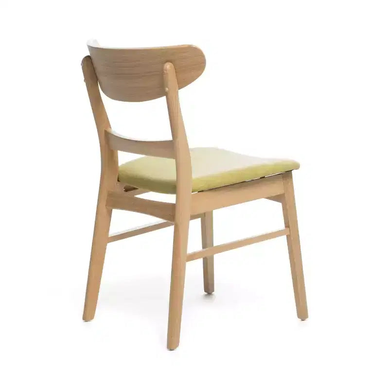 Ensemble de salle à manger 5 pièces en bois et tissu moderne du milieu du siècle Bryner