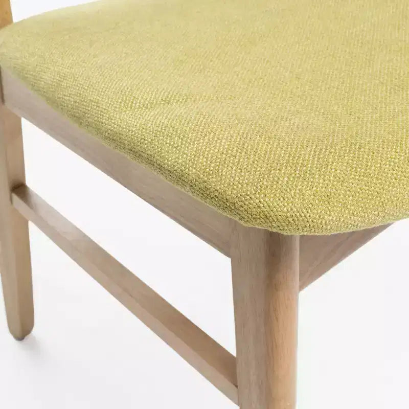 Ensemble de salle à manger 5 pièces en bois et tissu moderne du milieu du siècle Bryner