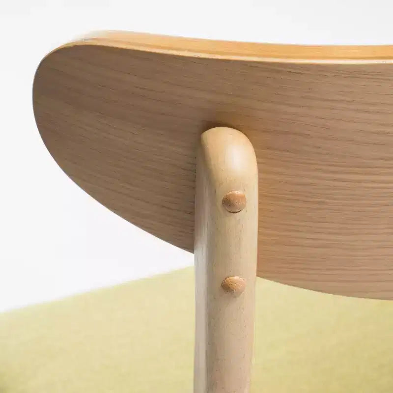 Ensemble de salle à manger 5 pièces en bois et tissu moderne du milieu du siècle Bryner