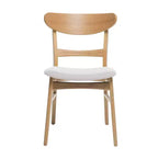 Ensemble de salle à manger 5 pièces en bois et tissu moderne du milieu du siècle Bryner