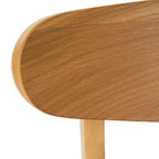 Ensemble de salle à manger 5 pièces en bois et tissu moderne du milieu du siècle Bryner