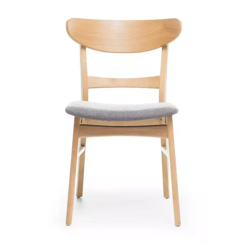 Ensemble de salle à manger 5 pièces en bois et tissu moderne du milieu du siècle Bryner
