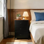 Commode à 3 tiroirs avec bacs en tissu amovibles, organisateur de rangement multifonctionnel pour chambre à coucher, salon, placard