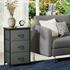 Commode à 3 tiroirs avec bacs en tissu amovibles, organisateur de rangement multifonctionnel pour chambre à coucher, salon, placard