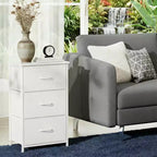 Commode à 3 tiroirs avec bacs en tissu amovibles, organisateur de rangement multifonctionnel pour chambre à coucher, salon, placard
