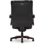 Fauteuil de bureau Bellamy noir, ergonomique, pivotant, réglable en hauteur, structure en bois