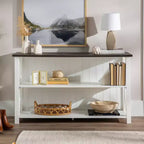 Console de rangement de ferme 30 po en bois massif - Saracina Home