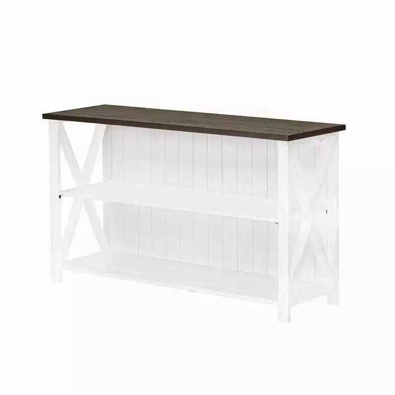 Console de rangement de ferme 30 po en bois massif - Saracina Home