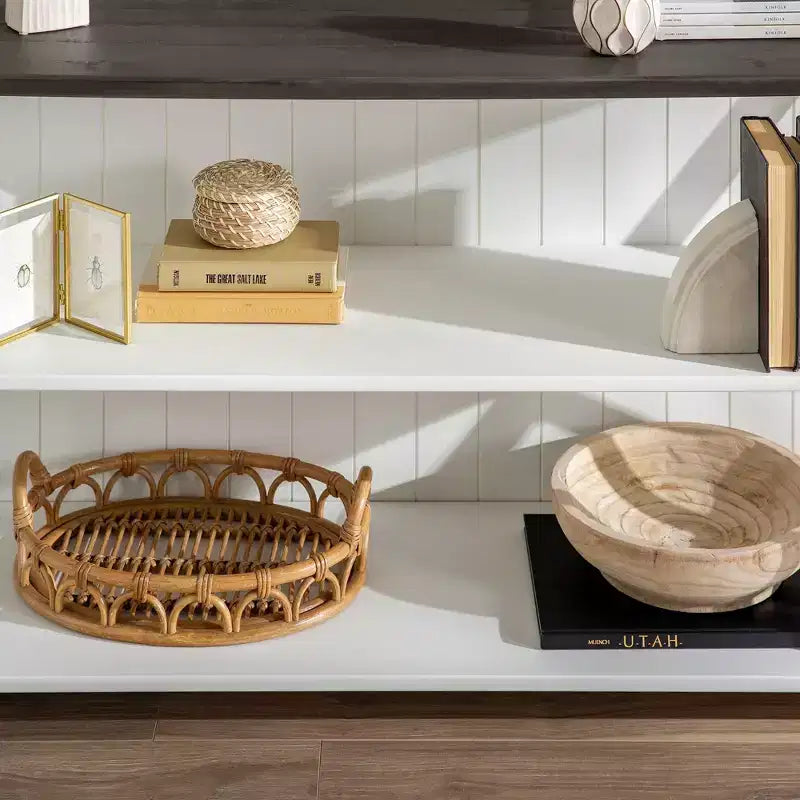 Console de rangement de ferme 30 po en bois massif - Saracina Home