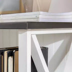Console de rangement de ferme 30 po en bois massif - Saracina Home