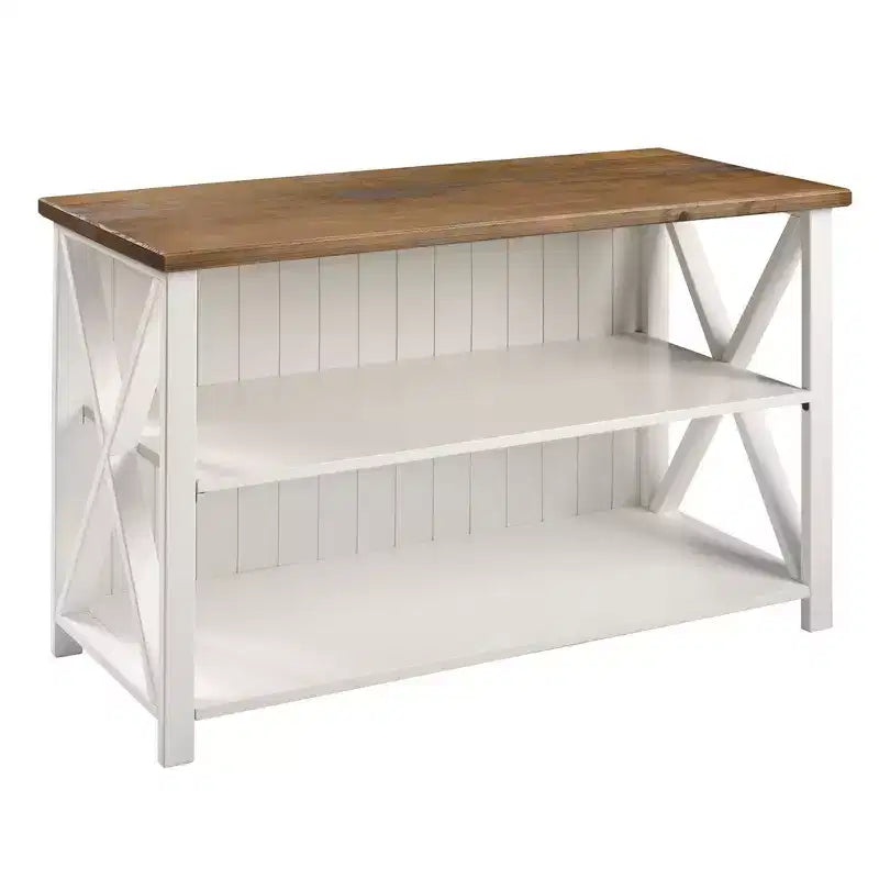 Console de rangement de ferme 30 po en bois massif - Saracina Home