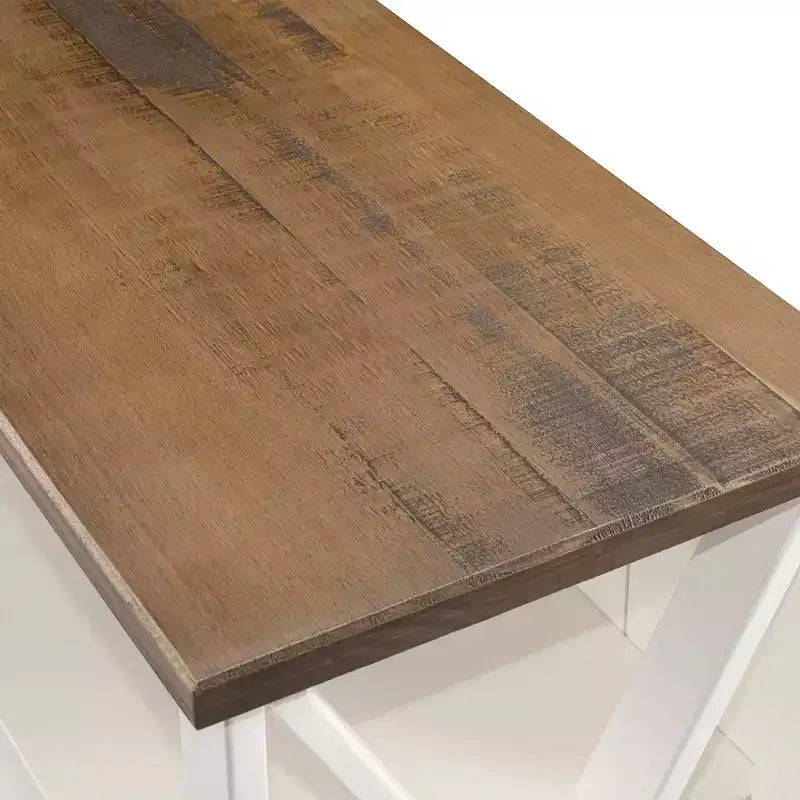 Console de rangement de ferme 30 po en bois massif - Saracina Home