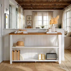 Console de rangement de ferme 30 po en bois massif - Saracina Home